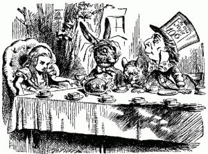 Versión de Alicia no País das Marabillas (Lewis Carroll) do ilustrador Sir John Tenniel, 1865